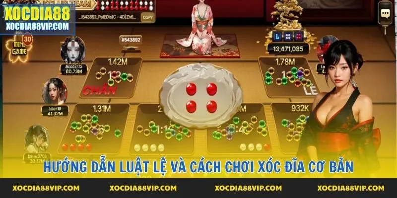 Hướng dẫn luật lệ và cách chơi xóc đĩa cơ bản